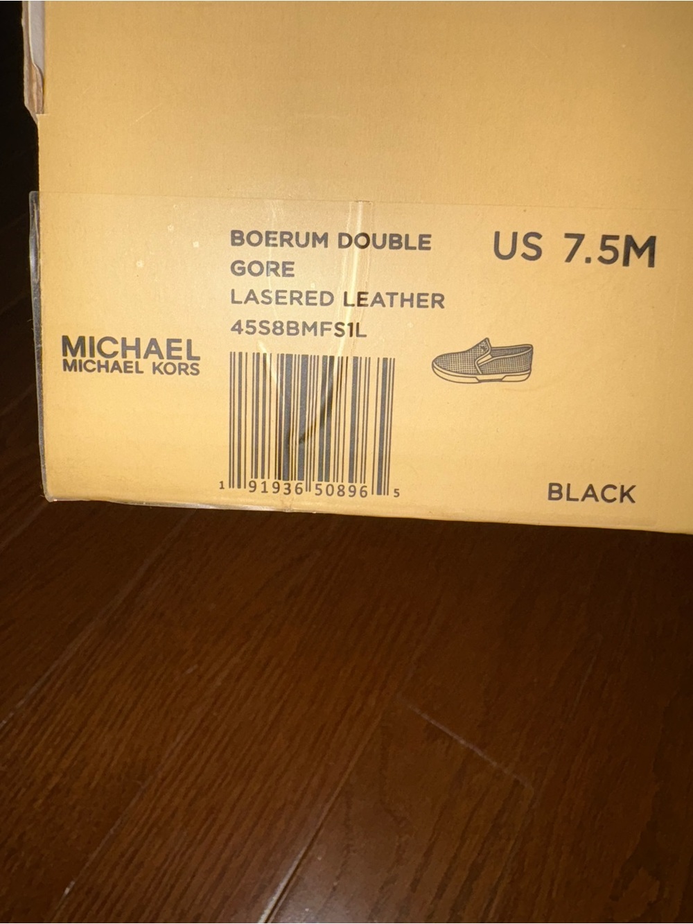 Michael Kors Black Perforated Slip-On Sneakers - Picture 4 of 4
